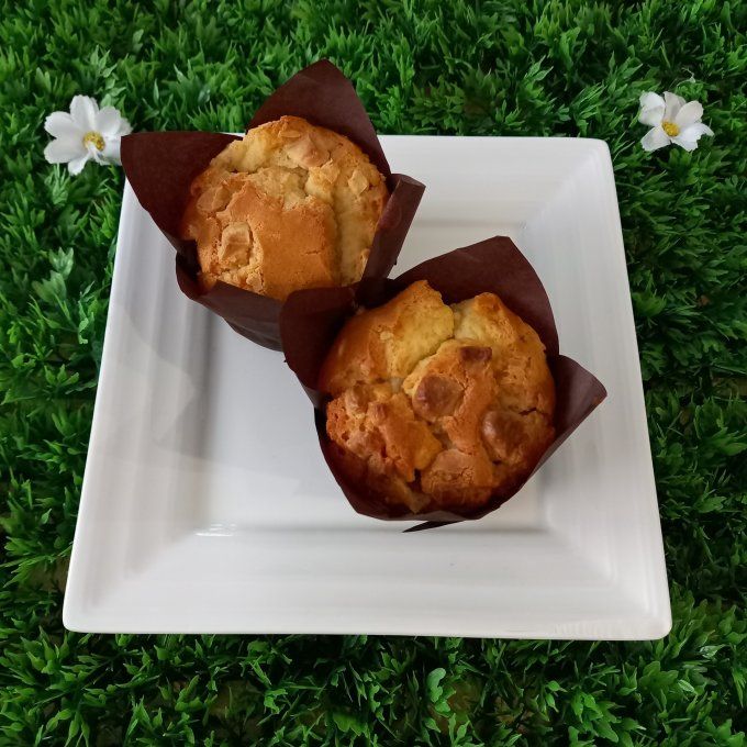 Muffins chocolat blanc lots par 2