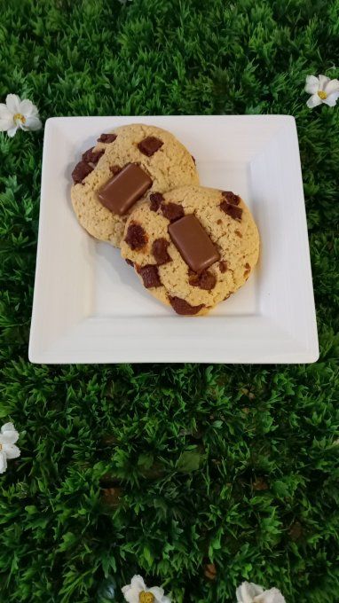 Cookies chocolat au daim lots par 2