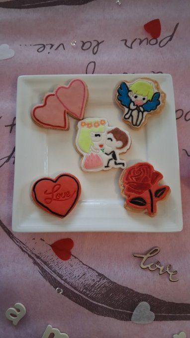 Sablés vanille pâtes á sucre lots par 5