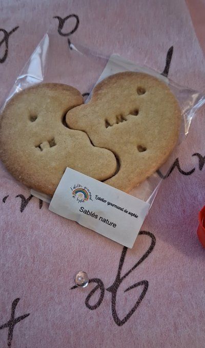 Sablés nature coeur ti amo