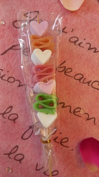 Brochettes chamallows 