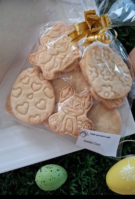 Sablés coco lots par 10