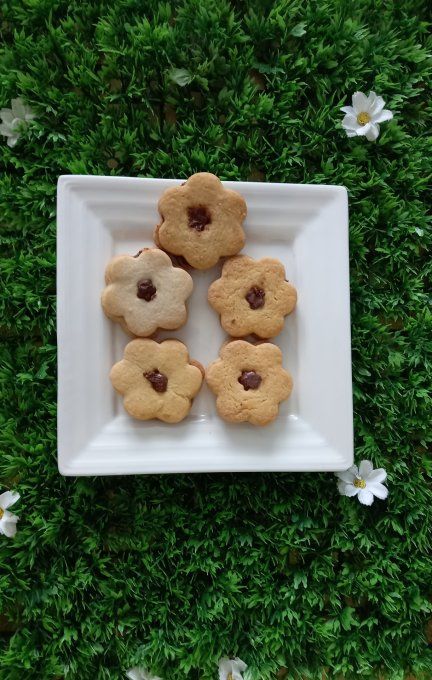 Sablés vanille fourré nutella lots par 5