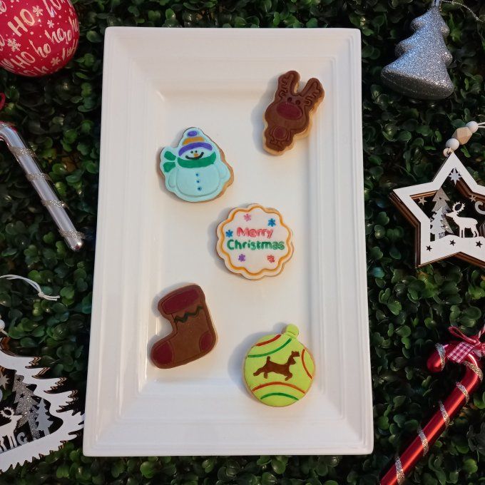 Sablés vanille pâte à sucre lots par 5