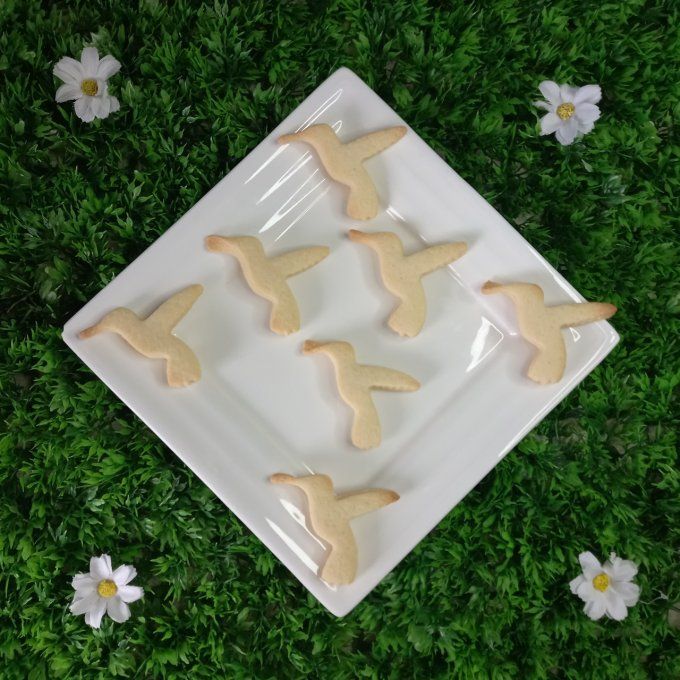 Sablés nature colibri lots par 10